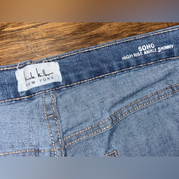 Nicole Miller High Rise Ankle Skinny Jeans Size 16 - Picture 2 of 9